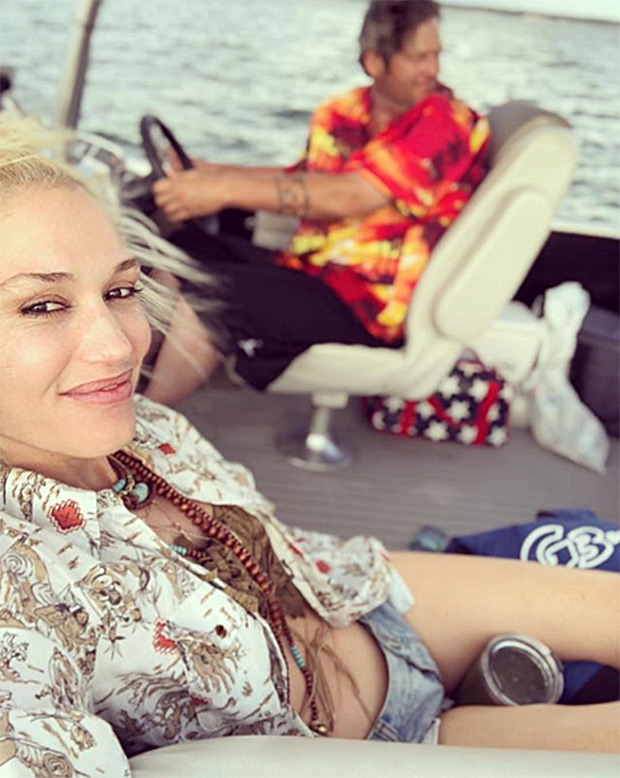 Gwen Stefani and Blake Shelton Celebrate Fourth of July with Boat Trip and Pool Party